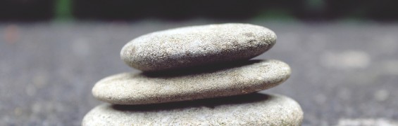 Tranquil stones for meditation and yoga